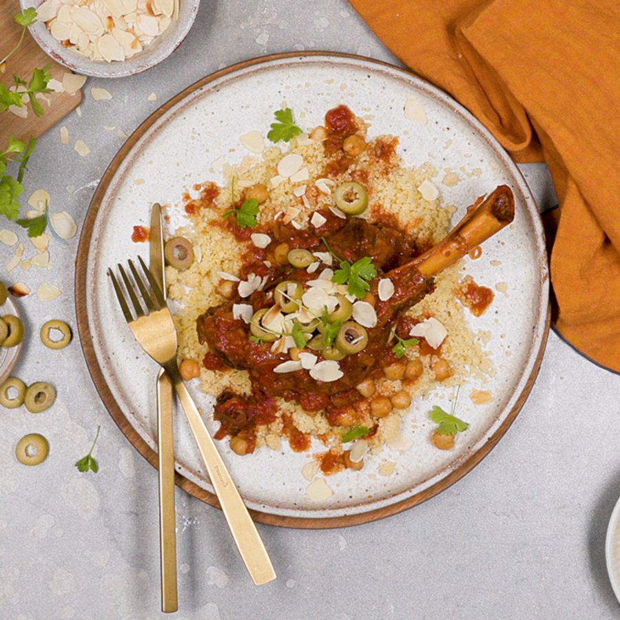 Tender Lamb Shanks with Lemon and Rosemary Recipe Crockpot®