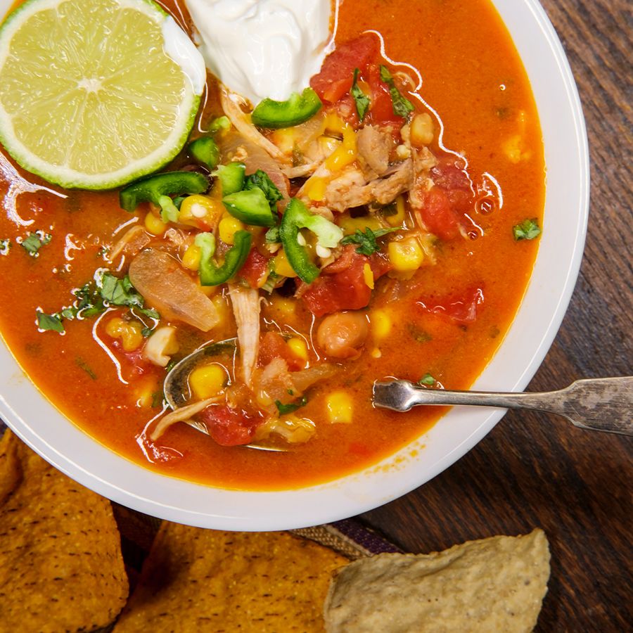 Chicken Fajita Soup Recipe CrockPot®