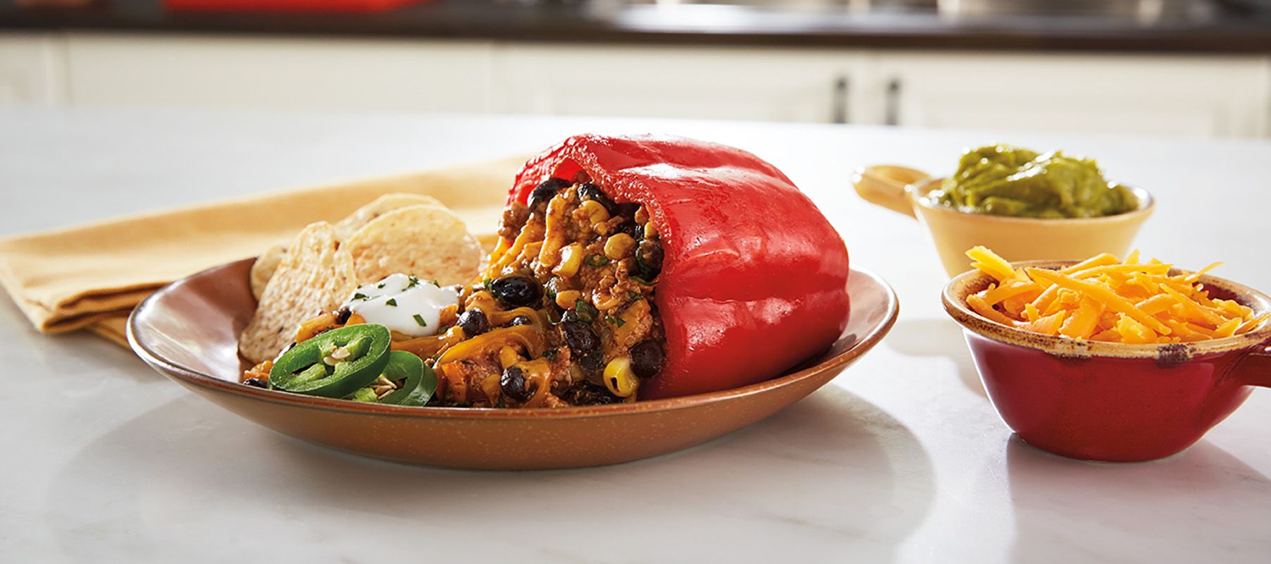 Mexican Style Stuffed Capsicums